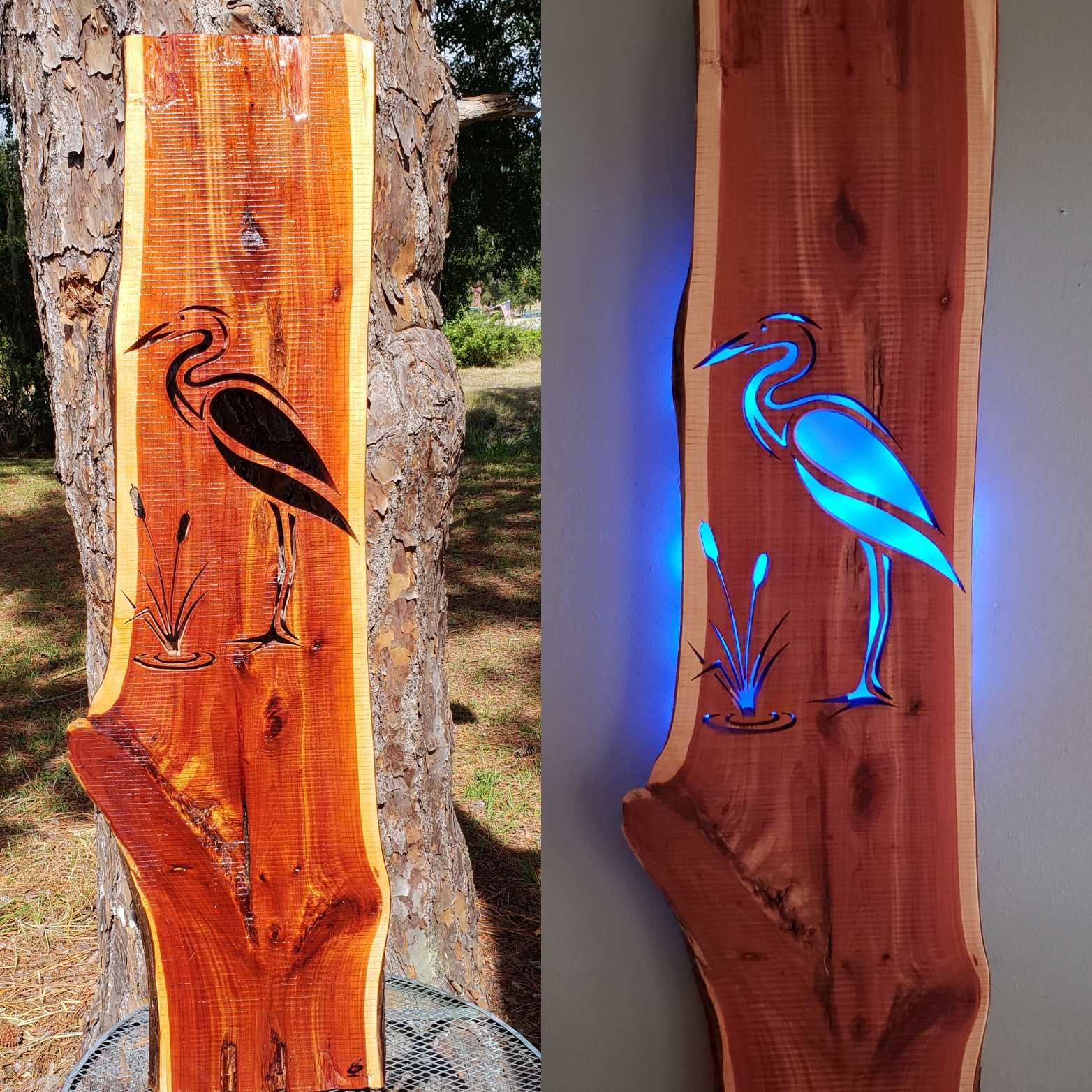 Custom Wood Slab Art